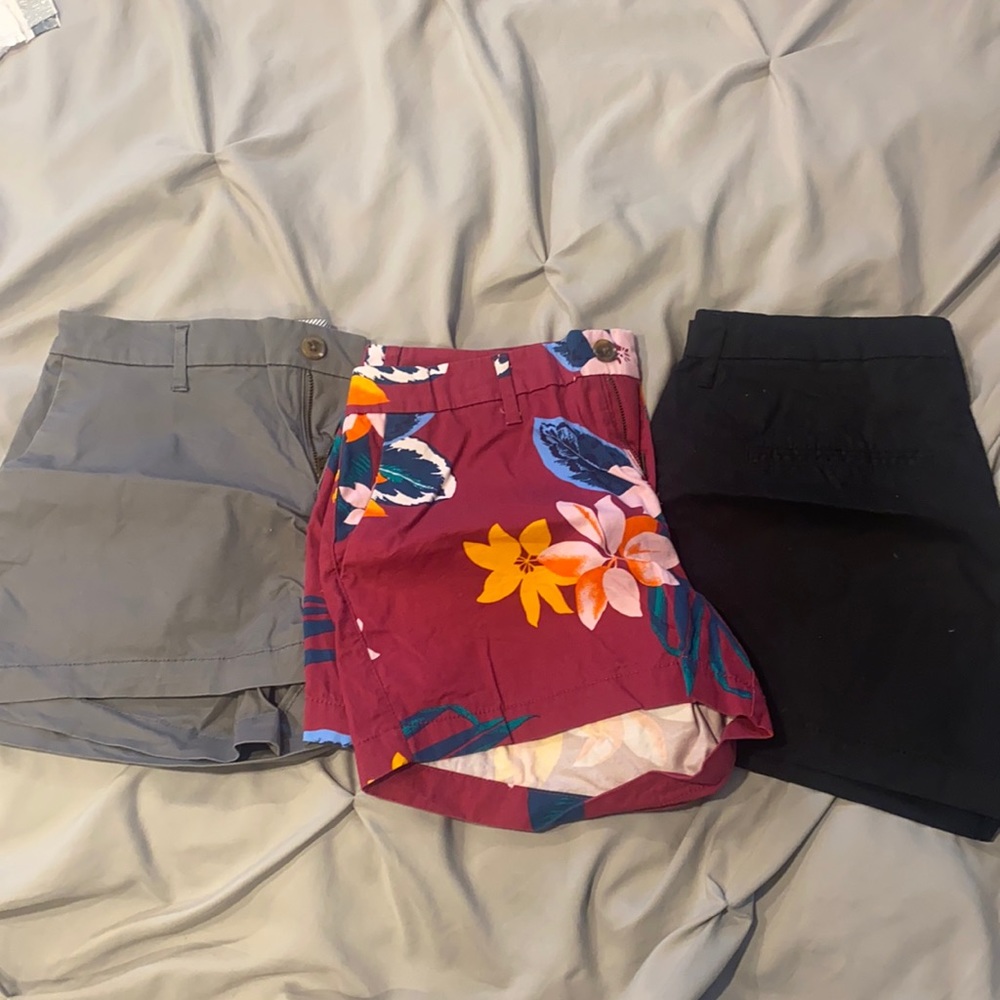 Three pairs of gently worn Old Navy pants khaki